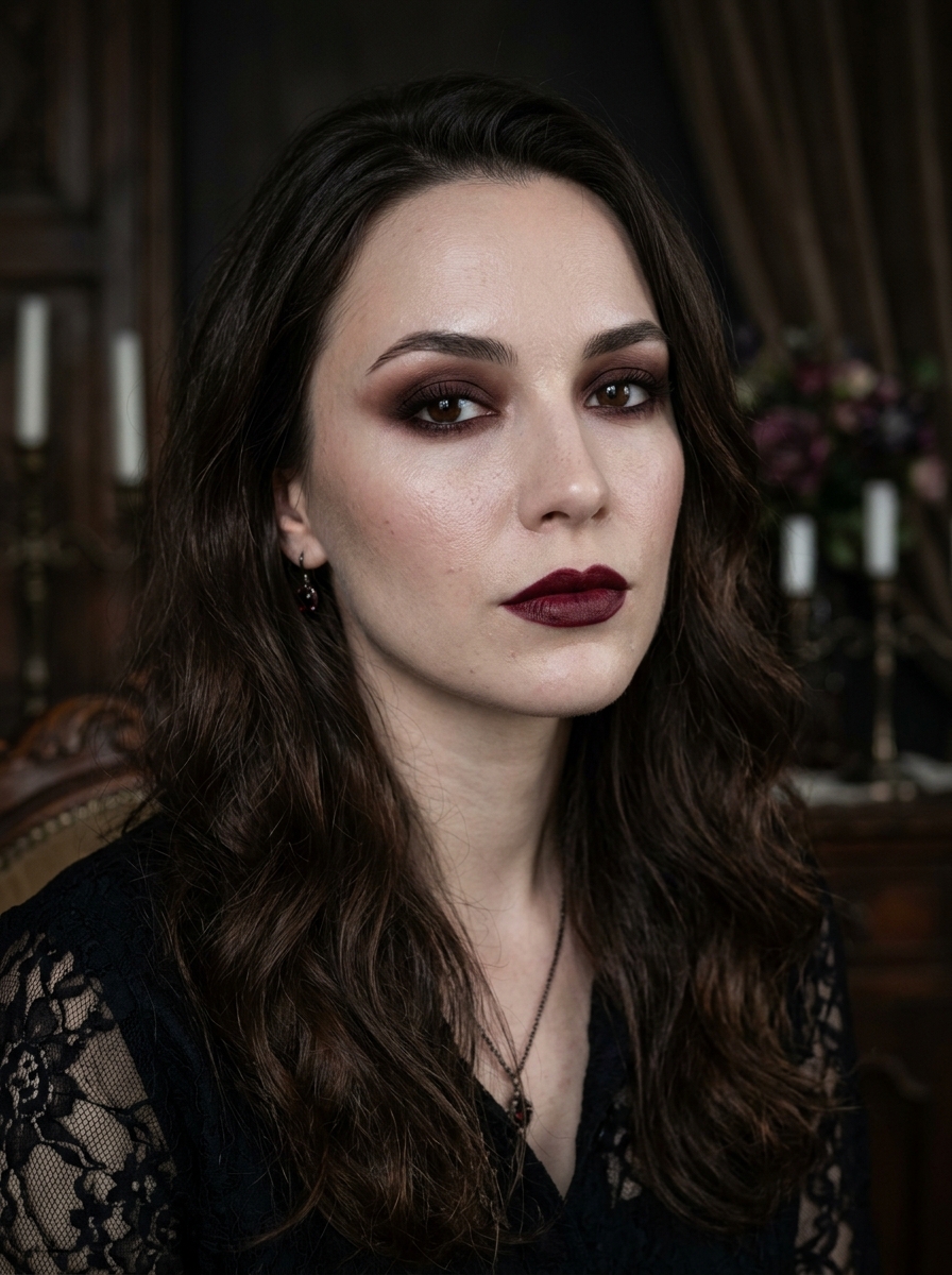 Vampire Glam Makeup als Halloween Makeup Ideen für Frauen Inspiration 2026